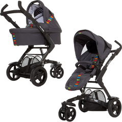 ABC DESIGN Voziček 3-Tec 2v1 - Multicolor