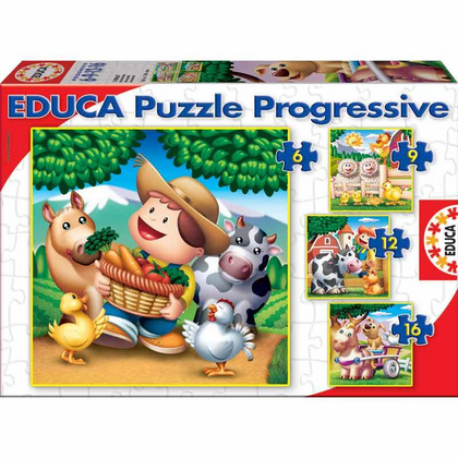 EDUCA Sestavljanka - Živali na farmi
