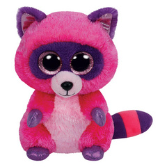 TY BEANIE BOOS Roxie - Rakun roza/ vijoličen (24 cm)