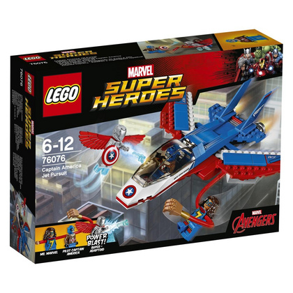 Lego Super Heroes Zasledovanje z reaktivcem Stotnika Amerike - 76076