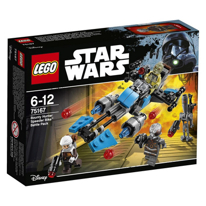 Lego Star Wars - Bojni komplet z dirkalnim motorjem Bounty Hunterja – 75167