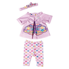 Zapf baby born oblačilo z motivom metuljčka 823545
