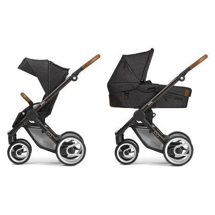 Mutsy Voziček Evo 2v1 - Industrial Black/Brown - Charcoal