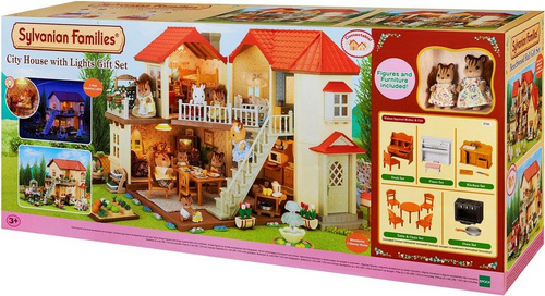 Velika hiša z lučjo Sylvanian Families - darilni set D