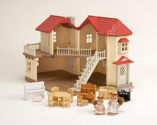 Velika hiša z lučjo Sylvanian Families - darilni set D
