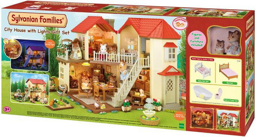 Velika hiša z lučjo Sylvanian Families - darilni set F