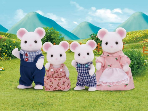 Družina belih mišk Sylvanian Families