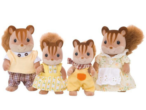 Družina rjavih veveric Sylvanian Families