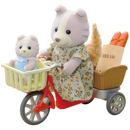 Kolesarjenje z mamo Sylvanian Families