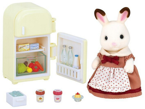Mama čokoladni zajček s hladilnikom Sylvanian Families