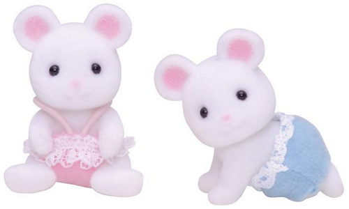 Dvojčka beli miški Sylvanian Families