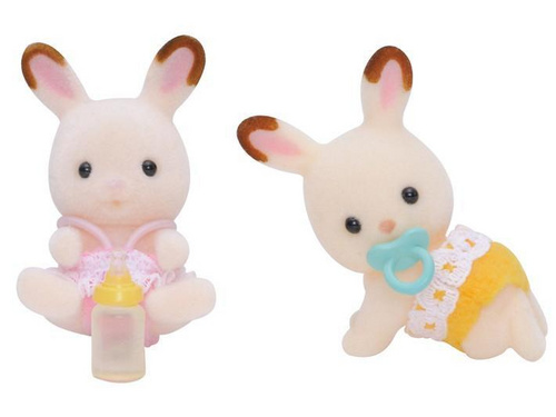 Dvojčka čokoladna zajčka Sylvanian Families
