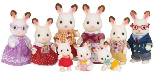 Dvojčka čokoladna zajčka Sylvanian Families