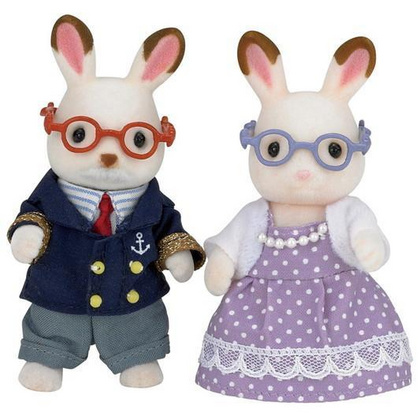 Čokoladna zajčka dedek in babica Sylvanian Families