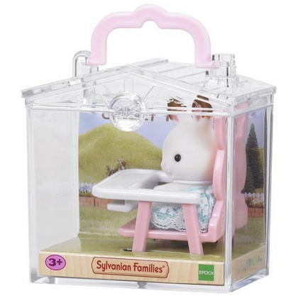 Dojenček v škatlici - zajček v stolčku Sylvanian Families