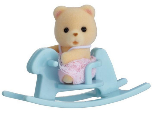Dojenček v škatlici - medvedek na gugalniku Sylvanian Families