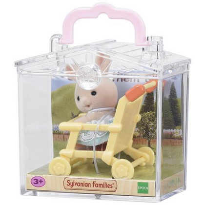 Dojenček v škatlici - zajček v vozičku Sylvanian Families