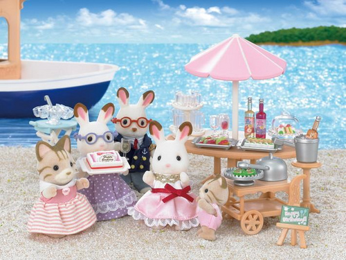Rojstnodnevna zabava ob morju Sylvanian Families