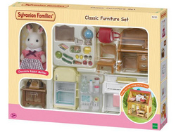 Oprema za udobno kočo + čokoladna zajčica Sylvanian Families