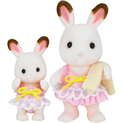 Čokoladni zajčici v kopalkah Sylvanian Families