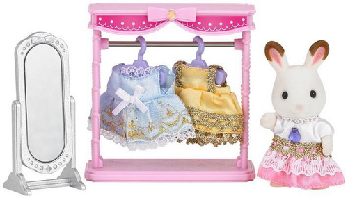 Set oblačil + čokoladna zajčica Sylvanian Families