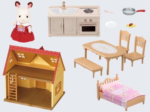 Udobna koča + čokoladna zajčica Sylvanian Families