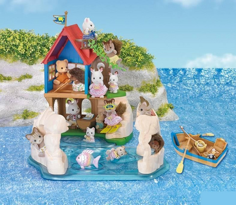 Igralna hišica na skrivnostnem otoku Sylvanian Families - darilni set