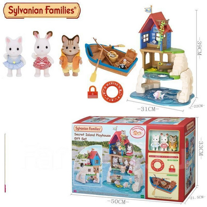 Igralna hišica na skrivnostnem otoku Sylvanian Families - darilni set