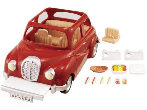 Rdeč družinski avto Sylvanian Families