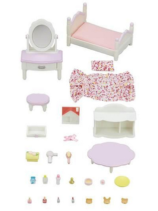 Otroška spalnica in toaletna mizica Sylvanian Families set