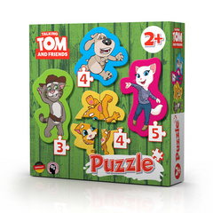 TALKING TOM AND FRIENDS SESTAVLJANKA 4 x TOM IN PRIJATELJI