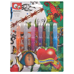 SLAMMER CREATE IT! TATTOO GEL FLOMASTRI SET 6/1