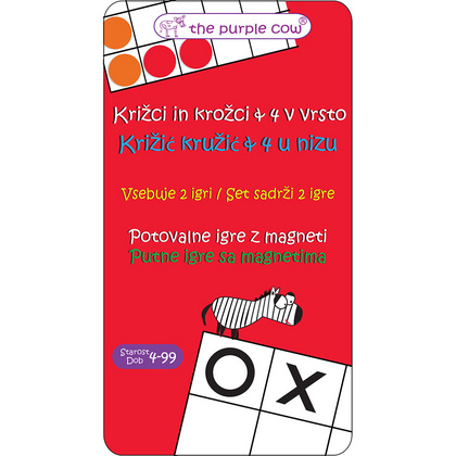 POTOVALNA IGRA ŠTIRI V VRSTO/KRIŽCI IN KROŽCI