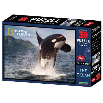 SESTAVLJANKA 3D - ORKA 500 KOS 61x46cm NAT.GEOGRAPHIC