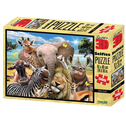 SESTAVLJANKA 3D - AFRIKA 500 KOS 61x46cm SELFIE