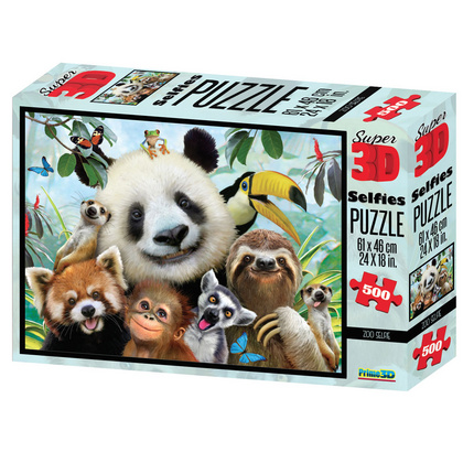 SESTAVLJANKA 3D - ZOO 500 KOS 61x46cm SELFIE