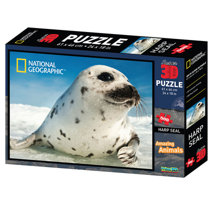 SESTAVLJANKA 3D - TJULENJ 500 KOS 61x46cm NAT.GEOGRAPHIC