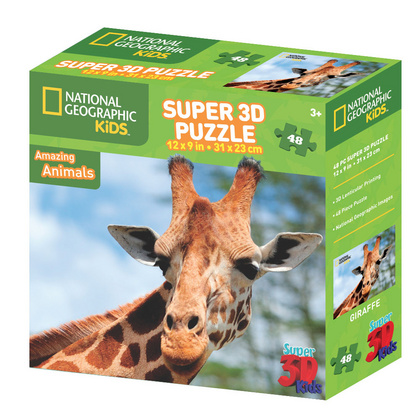 SESTAVLJANKA 3D - ŽIRAFA 48 KOS 31x23cm NAT.GEOG. KIDS