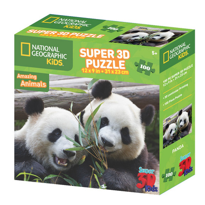 SESTAVLJANKA 3D - VELIKA PANDA100 KOS 31x23cm NAT.GEOG. KID