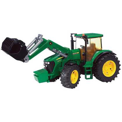 BRUDER Traktor John Deere z nakladalko