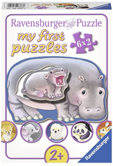 Sestavljanka Moje prve puzzle Živalski mladiči 6x2d