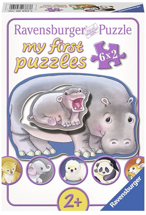 Sestavljanka Moje prve puzzle Živalski mladiči 6x2d