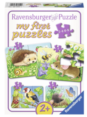 Sestavljanka Moje prve puzzle, stanovalci na vrtu 2,4,6,8d