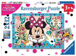 Sestavljanka Minnie v rožicah 2x12d