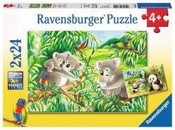 Sestavljanka Koale in pande 2x24d