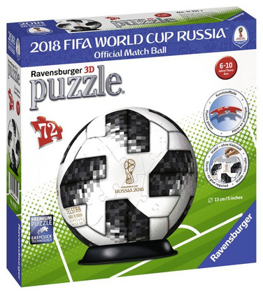 3D sestavljanka žoga Telstar, 72 delna VW Ball 2018