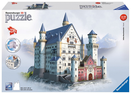 Sestavljanka 3D Neuschwanstein 216d EOL