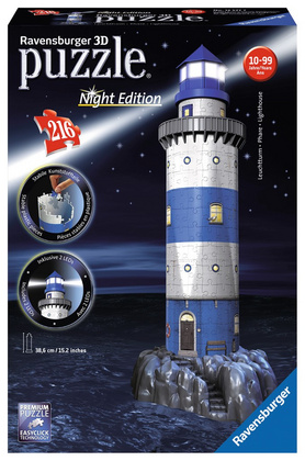 Sestavljanka 3D Svetilnik ponoči 216d