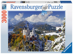 Sestavljanka Neuschwanstein pozimi 3000d