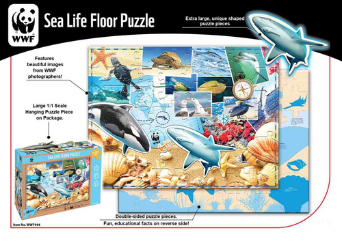 Talna sestavljanka Puzzle življenje v morju 48 delov